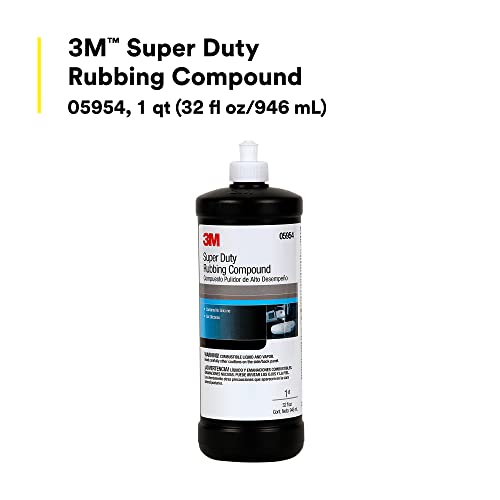 3M Super Duty Rubbing Compound, 05954, 1 Quart