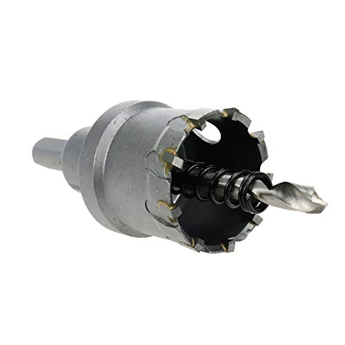 Carbide Hole Saw 1-3/8"/35mm Cutting Dia Hole Cutter for Cutting Stainless Steel Iron - size: 1-3/8"/35mm