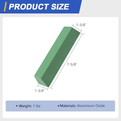 SCOTTCHEN Buffing Polishing Cutting Compounds 1 lbs.Kit Polishing Rouge Bars for Buffing polishing Wheel- Green Fine - 1 Pack - size: 16 Oz. - Green Fine