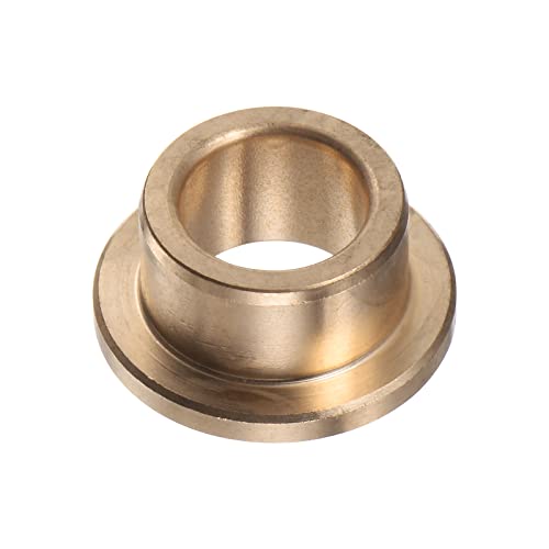 HARFINGTON Flange Bearing Sleeve 13mm Bore 19mm OD 12mm Length 3mm Flange Thickness Bronze Bushing Self-Lubricating Bushings Sleeve for Industrial Equipment - size: 13mmx19mmx12mm