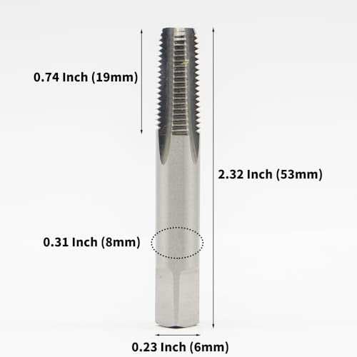 1/16-27 NPT Tap Pipe Thread - HSS, Achieve Professional-Quality Threads with Sharp, Durable, High-Speed Steel Taps. Perfect for Precision Threading in Plumbing, DIY Projects, and Industrial Use - size: NPT1/16"