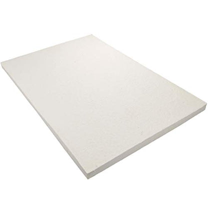 Ceramic Fiber Board Insulation, 2300F-Rated, 36" x 24" x 1 1/2", Pack of 1, for Boiler, Stove, Forge, Kiln, Baffle Board, 1062 - size: 1-1/2" x 36" x 24"