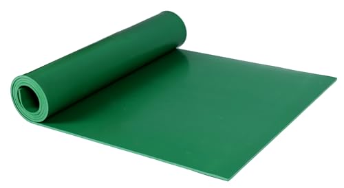 Neoprene Rubber Sheet Solid Rubber Strips Roll Mat PadInsulation High Temperature Rsistant for DIY Gaskets, Pads, Sealing, Cushion (Green, 12" X 36" X 1/8" (.125")) - color: Green, size: 12" X 36" X 1/8" (.125")