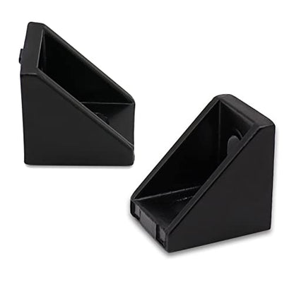 20pcs Black 2020 Series 1720 Aluminum Profile Corner Bracket with 40pcs M5 T Nuts +40pcs M5 Screws + 1pcs Wrench for Slot 6mm 20S Aluminum Rail Accessories (20PCS 1720 Corner Bracket) - style: 20PCS 1720 Corner Bracket black