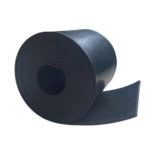 Solid Rubber Sheets,Rolls & Strips 1/8 (.125)" Thick X 4" Wide X 10'Long - size: 4"X10'X1/8", style: No Adhesive