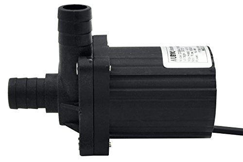 AUBIG DC40A-1245 DC 12V 1.2A 14.4W Brushless Magnetic Drive Centrifugal Submersible Oil Water Mini Pump 620L/H 4.5M/14.7ft - color: Max Flow Rate: 620l/H