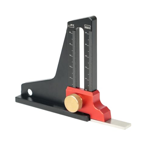 Precisions Height Gauge for Woodworking Aluminum Alloy Construction Height Measuring Tool Lockable Design Gauges Digital Gauges Woodworking Precisions Aluminum