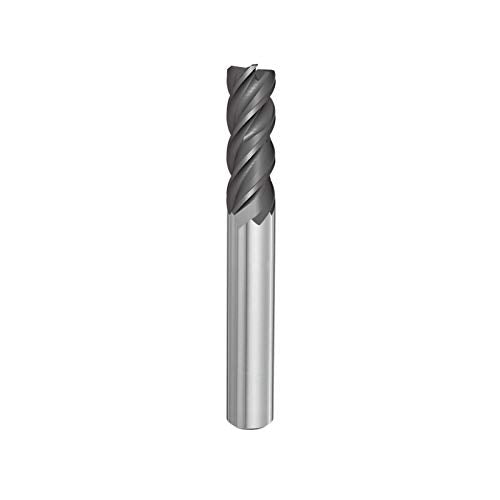 SPEED TIGER IPVR Carbide Corner Radius End Mill for Titanium - Unequal Flute Spacing and Helix Design - 4 Flute - IPVR1T5/8 0.03" 4 - Made in Taiwan (1 Piece, R0.03, 5/8") - size: 5/8 in, style: R0.03