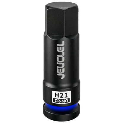 21mm Hex Impact Bit Socket, H21 1/2" Drive Allen Socket, Cr-Mo - size: 1PC | H21 21MM