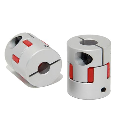 8mm to 10mm Bore Aluminium Plum Flexible Shaft Coupling Servo Stepper Motor Jaw D25xL30 Connector Flexible Shaft Couplers for 3D Printer/CNC Machine/DIY Encoder, 2pcs/Pack(8mmx10mm) - size: 8mmx10mm