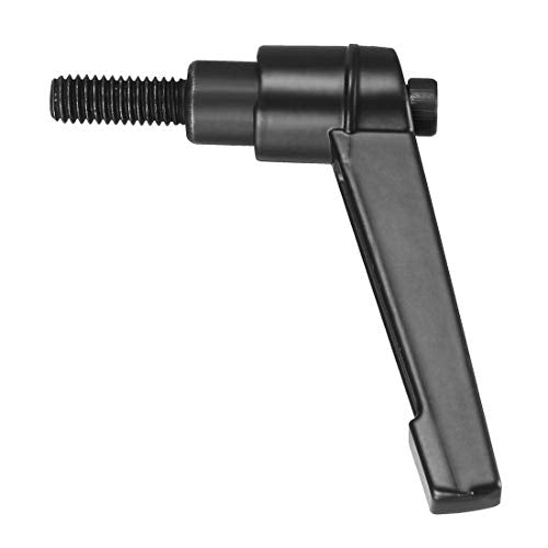 uxcell M6 x 16mm Handle Adjustable Clamping Lever Thread Push Button Ratchet Male Threaded Stud Knobs Locking Rotating Screw Handles Quick Release Bolt Black 4pcs - size: M6 x 16mm