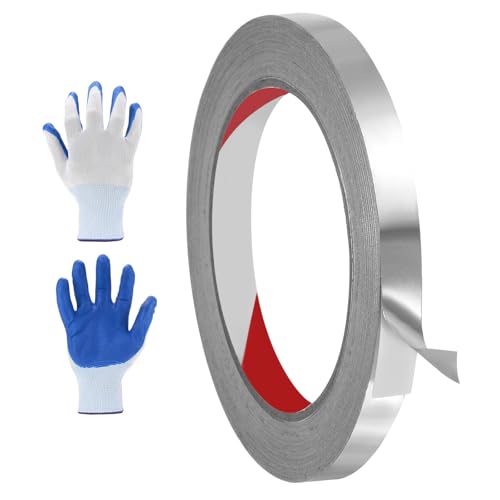 MECCANIXITY Alum um Foil Tape, 66 ft X0.4 x5.9mil Heavy Duty HVAC Tape - size: 66 ft X0.4inx5.9mil