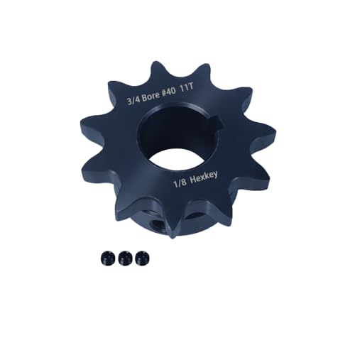 #40 Sprocket 11T 3/4" Bore Hardened Black Oxide - size: 11 teeth, style: 3/4" in bore
