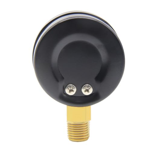 Uenede 0-200PSI Pressure Gauge 1/4" NPT Brass Bottom Mount with Bushing - size: 200PSI(1/4"NPT)