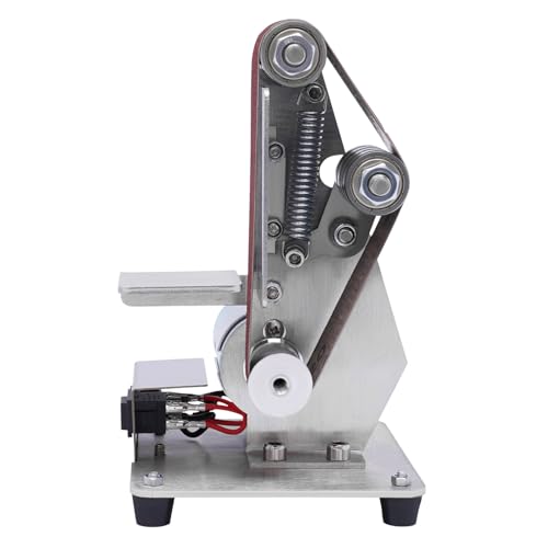 110V Electric Belt Sander, 775 Polishing Grinding Sharpener DIY Power Sanding Machine Cutter Edges Mini Bench Belt Grinder Kit Belt Sander Electric Sanding Polishing Grinding Machine