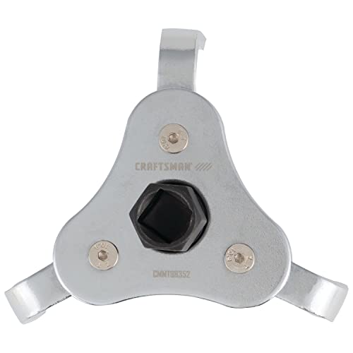 CRAFTSMAN Oil Filter Wrench, Automotive, 3-Jaw (CMMT98352), Red