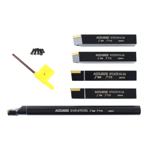 Accusize Industrial Tools Mini Indexable Turning Tool Boring, 5/8 in - size: 5/8 in.