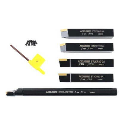 Accusize Industrial Tools Mini Indexable Turning Tool Boring, 5/8 in - size: 5/8 in.