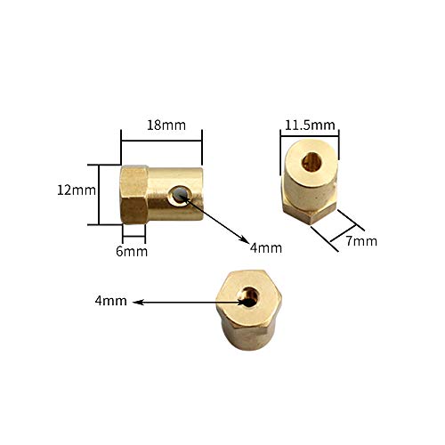 7mm for Car Wheels Tires Shaft Motor Flexible Coupling Coupler Connector Pack 2