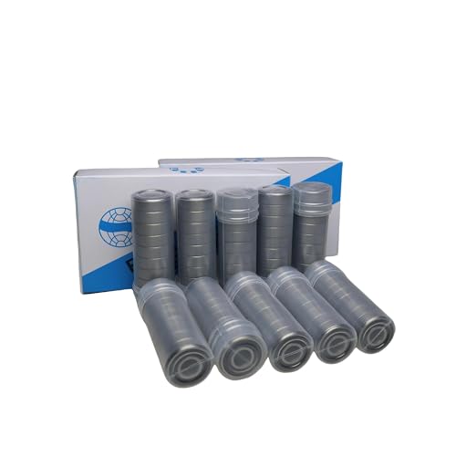 100 PCS 608-2RS Ball Bearing - Double Rubber Sealed Shielded Miniature Deep Groove Bearings for Furniture Wheel, Small Machinery, Electric Motors, Hobby Drones, 3D Printers(8mm x 22mm x 7mm)(608 2RS)