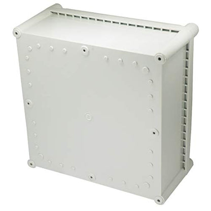 Zulkit Junction Box ABS Plastic Dustproof Waterproof IP67 Junction Boxes Universal Electrical Project Enclosure DIY Electronic Project Box Grey 11.02 x 11.02 x 5.12 inch (280 x 280 x 130 mm) - size: 11.02" x 11.02" x 5.12"
