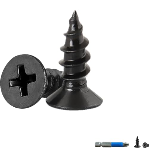 Wood Screws, Flat Head Phillips Self Tapping Screw, #10 x 5/8", 140 Pcs - size: #10 x 5/8"