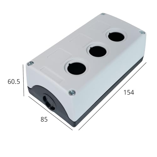 3 Button Mounting Hole Push Button Switch Control Station Box