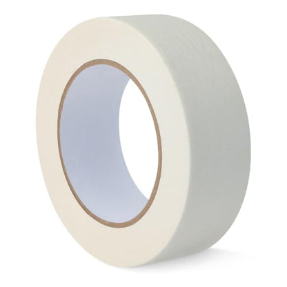 Amazon Basics Multi-Surface Masking Tape for Labeling, 1.41" x 60 Yards, Beige, 1 Roll - size: 1.41 Inch by 60 Yards