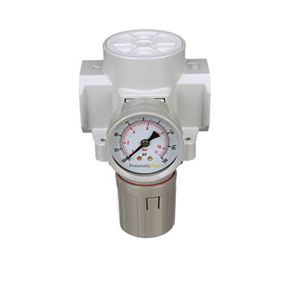 PneumaticPlus SAR600-N10BG Compressed Air Pressure Regulator, 1" NPT - size: 1" NPT