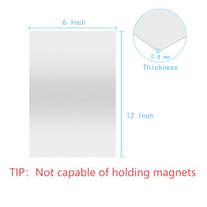 304 Stainless Steel Sheets Metal, 304 Stainless Steel Plates, Stainless Steel Shim Stock Plates,Metal Sheets for Crafting, Stovetop, Snow Frosted Surface (2, 0.8mm Thick, 12 x 6 Inch) - color: 0.8mm Thick, size: 12 x 6 Inch