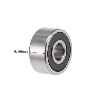 TOP-VIGOR 10Pcs 1602-2RS Deep Groove Ball Bearings, Z2 1/4 Inch x 11/16 Inch x 5/16 Inch Double Sealed Industrial Bearings, Chrome Steel Skateboard Bearings for Electrical Instrument Equipment - size: 1602-2RS, 1/4″x11/16″x5/16″