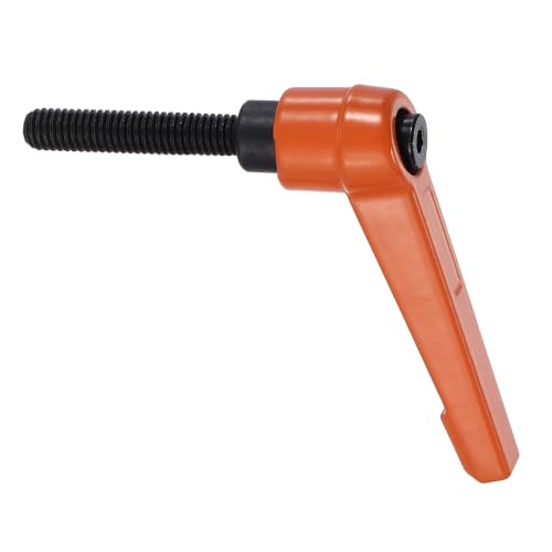 uxcell Clamping Lever Handles for Lathe, M6x32mm Male Thread Orange - size: M6x32mm