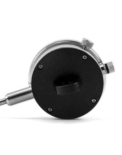 QWORK 0-1 Inch Dial Indicator with Carbide Anvil, 2 Pack, 0.001 Inch Resolution, Interchangeable Flat & Lug Back – 2 Inch Dial, Twist-Lock Bezel