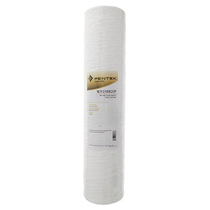 Pentair Pentek WP25BB20P Big Blue Sediment Water Filter, 20-Inch, Whole House Polypropylene String-Wound Filter Cartridge, 20" x 4.5", 25 Micron - style: 25 Micron