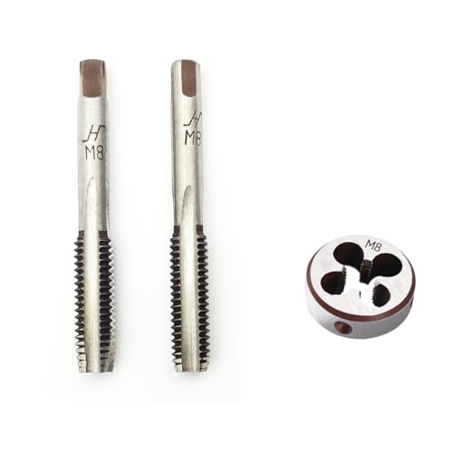 AtticZone M8 x 1.25 Metric Hand Thread Tap and Die Set, Right Hand - size: M8x1.25