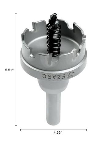 EZARC Carbide Hole Saw Heavy Duty, Hole Cutter for Stainless Steel, Sheet Metal 2-1/8" 54mm - size: 2-1/8" | 54mm, style: Single Pack