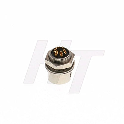 HangTon Panel Mount Metal Connector Circular Push Pull Electrical Industrial Socket (6 Pin, Male) - color: Male, size: 6 Pin