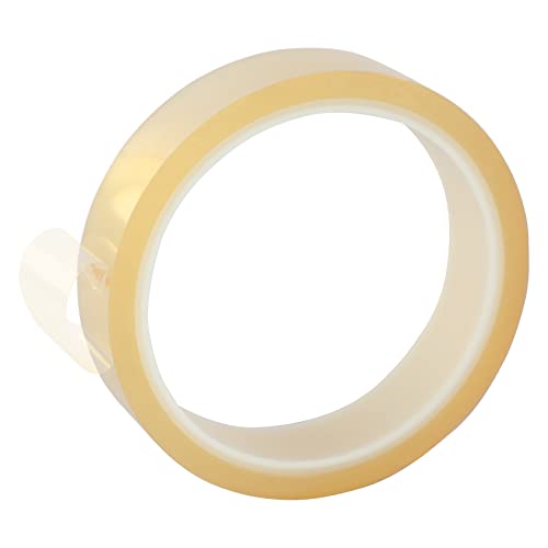 Viaky 3 Rolls High Temperature Tapes, 20mm*108ft Heat Resistant Tape No Residue Heat Transfer Adhesive Tape for Sublimation, Electronics, Soldering, 3D Printing, Heat Press（Clear） - color: Transparent