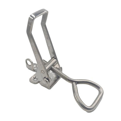 2Pcs Adjustable Toggle Latch Clamp with Lock Hole, Heavy Duty Stainless Steel Pull Hasp Latch Lock for Smoker Cabinet Tool Box Case Trunk Door, Adjustable Range:126-148mm - size: Adjustable Range:126-148mm
