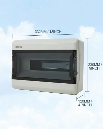 Circuit Breaker Box, IP66 Distribution Protection Box (AT-15 Way) - size: 15 - 332x230x120 MM