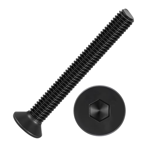 50Pcs[M3-0.5x25] Flat Head Socket Cap Screw Countersunk Bolt - size: M3-0.5x25mm