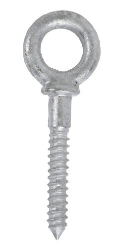 Koch 107100 Forged Steel Shoulder Eye Bolt Screw, 1/2" by 3-1/4", Hot Dipped Galvanized Steel, for Anchoring Chain and Wire Rope, 2,200 lbs. Working Load Limit