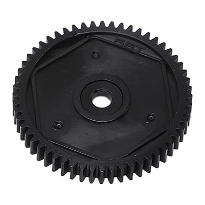 Metal 56T Spur Gear, Small Lightweight Gear Set with 13T 15T Gears for Axial SCX10 RC Crawler Car, Strong Wear (Black) - color: Black