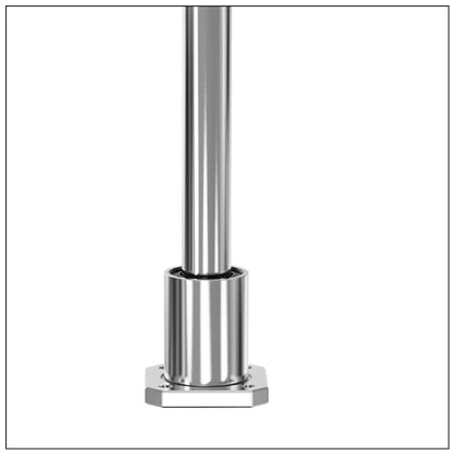 2PCS LMK10UU Square Flange Linear Ball Bearings, 10mm Bore Dia, 19mm OD, 29mm Length with Double Side Rubber Seal for CNC,3D Printer - size: LMK10UU Size 10x19x29mm