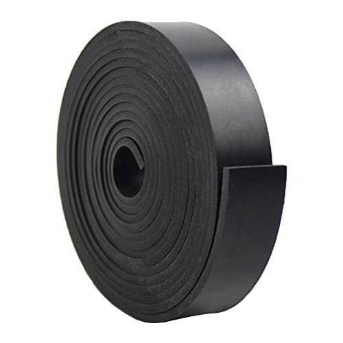 DEVNOL Neoprene Rubber Strips 1/8 (.125)" Thick X 1" Wide X 10'Long Grade 65A for Gasket, Surface Protection, Sealing - size: 1/8" x 1" x 10'