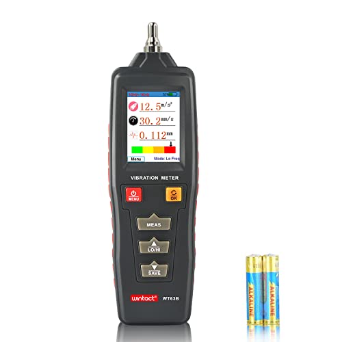 Wintact Handheld Vibration Meter, Digital Vibration Analyzer Tester