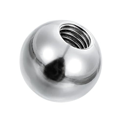 PATIKIL M8 x 22mm Ball Nuts Knob, 304 Stainless Steel Round Solid Silver Light Fixture Decorative Screw Cap Cover Machinery Hardware - size: M8x22mm