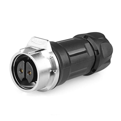 CNLINKO LP-16 2 PIN Industrial Waterproof Connector, IP68 Circular Connector, PBT Plastic Shell Quick Plug Aviation Connector M16 Male Plug and Female Plug (2 Pin） - style: 2 Pin