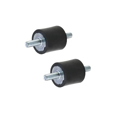 MY MIRONEY 4PCS 15 x 15mm Rubber Isolator Mounts with M4 x 10mm Studs - size: M4 x 10mm;15 x 15mm (Double Studs)