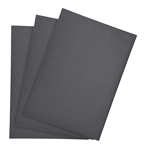 uxcell 500 Grits Sanding Sheets 9-inch x 11-inch Wet Dry Silicon Carbide Sandpaper for Wood Furniture Metal Polishing 3pcs - style: 500 Grit